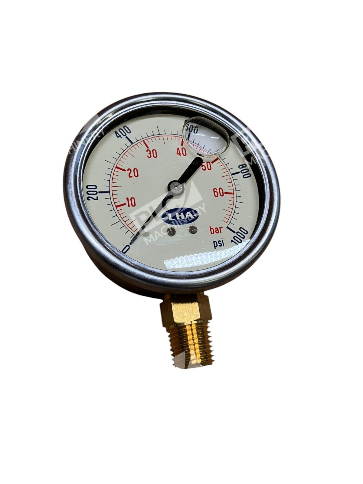 Hydrotech Inc 0-1000PSI/BAR LHA Gauge PGL-A-63-N-B-1000-S - Image 4