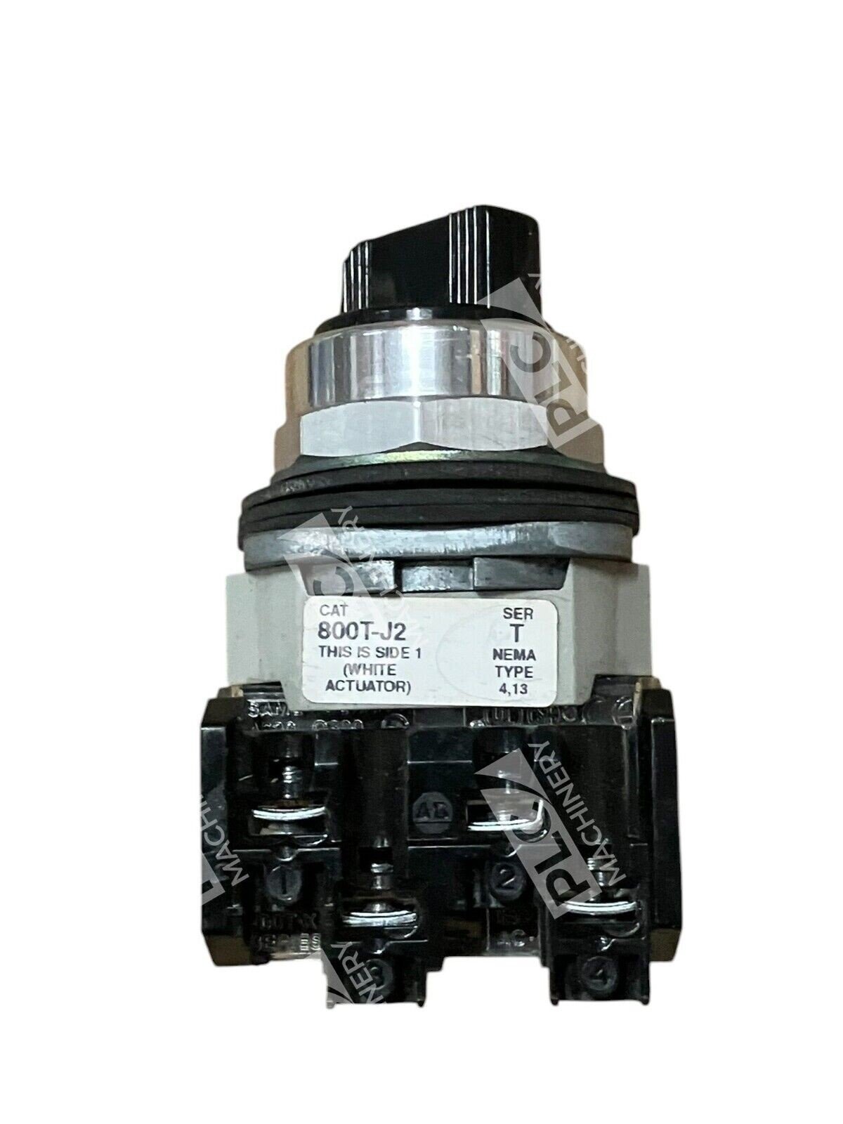 Allen Bradley 800T-J2 /T 3 Position Selector Switch w/ Contact Block 800TC-XA /D