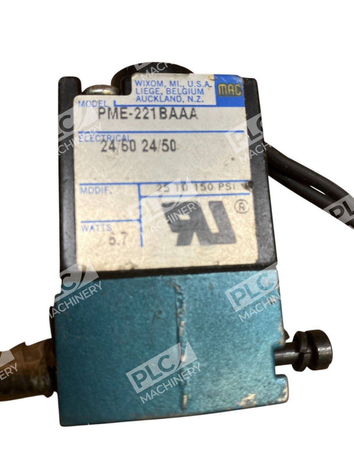 MAC 24/60 24/50 6.7W Solenoid Valve PME-221BAAA - Image 2