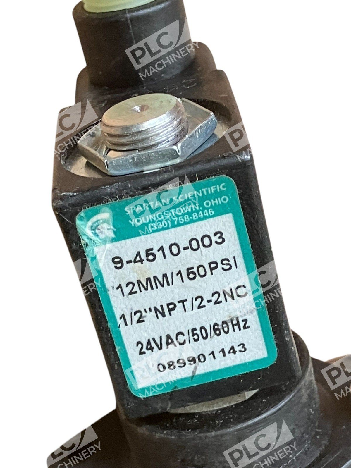 Spartan Scientific 12mm/150PSI 1/2"NPT/2-2NC 089901143 24VAC/50/60Hz 9-4510-003 - Image 2