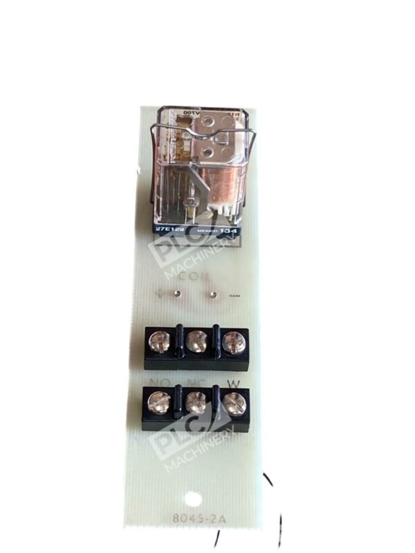 27E128 Relay Socket W/ 24VDC R10-E1-W2-V700 Relay W/ PCB Circuit Board 8045-2A - Image 2