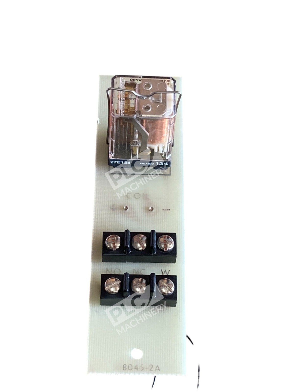 27E128 Relay Socket W/ 24VDC R10-E1-W2-V700 Relay W/ PCB Circuit Board 8045-2A - Image 2
