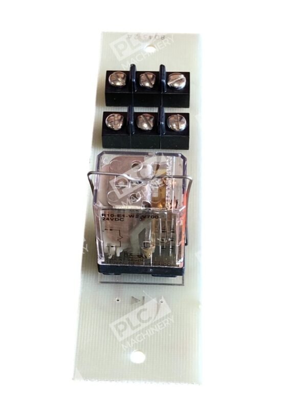 27E128 Relay Socket W/ 24VDC R10-E1-W2-V700 Relay W/ PCB Circuit Board 8045-2A - Image 4