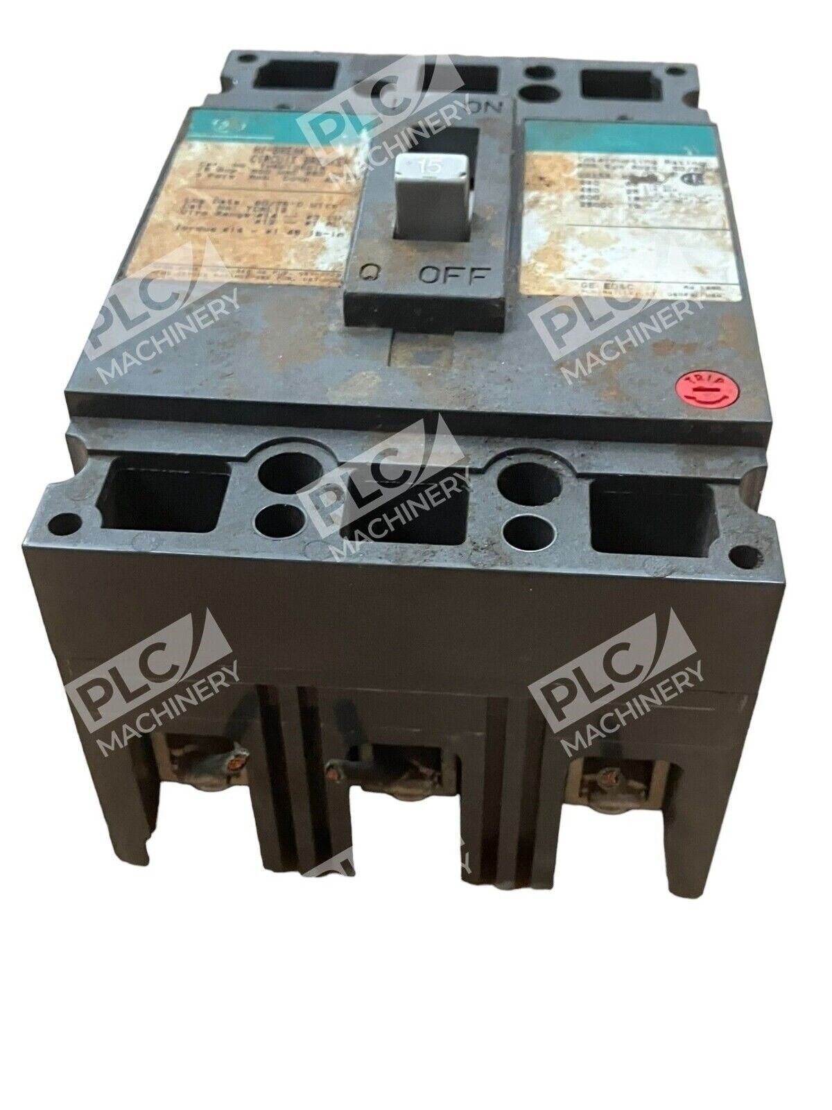 General Electric THED136015 Hi-Break Circuit Breaker 15A 600VAC 250VDC 3 Pole - Image 6
