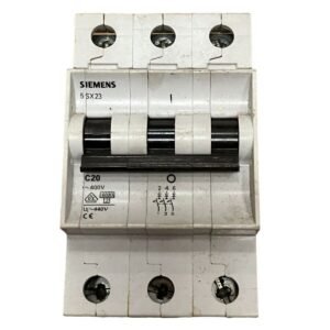 Siemens 5SX23 C20 Circuit Breaker 20A 3 Pole