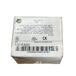 Allen Bradley 100-FA20 /B Auxiliary Contacts Front Mount 10A