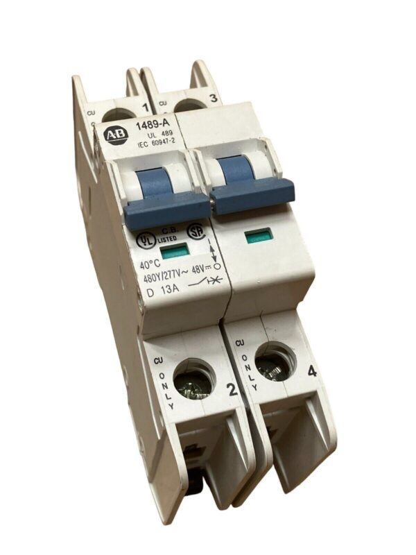 Allen Bradley 1489-A2D130 /A 2 Pole Circuit Breaker 13A - Image 4
