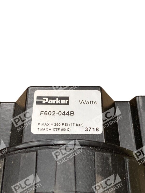 Parker Watts 1/2" Metal Pneumatic Filter W/ Sight MI F602-044B - Image 6