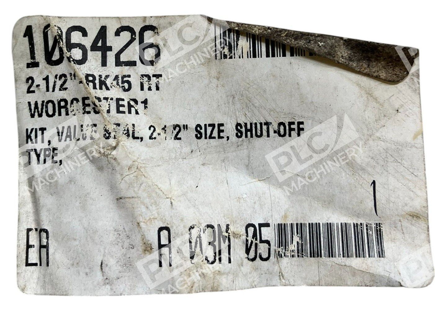 Worcester STAL 2-1/2" Size RK45 RT Shut-Off Valve Kit 106426 - Image 5