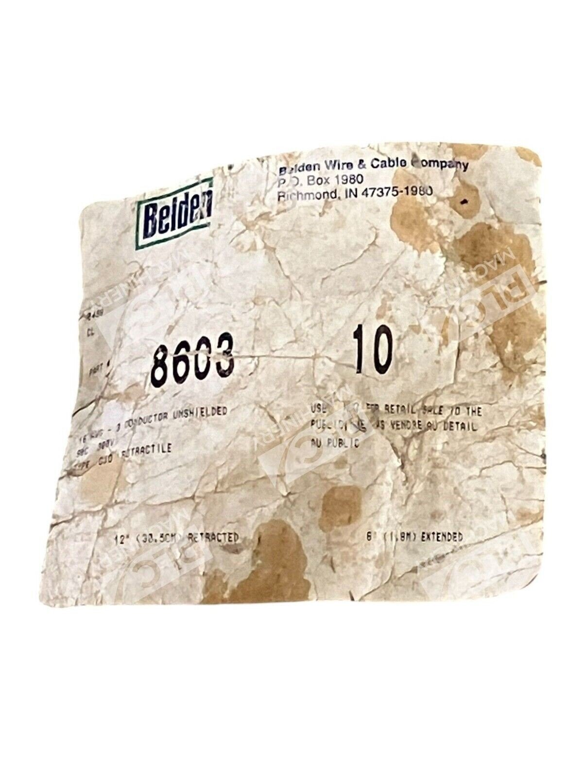 Belden 8603 10 6' 1.8M 12" - Image 2