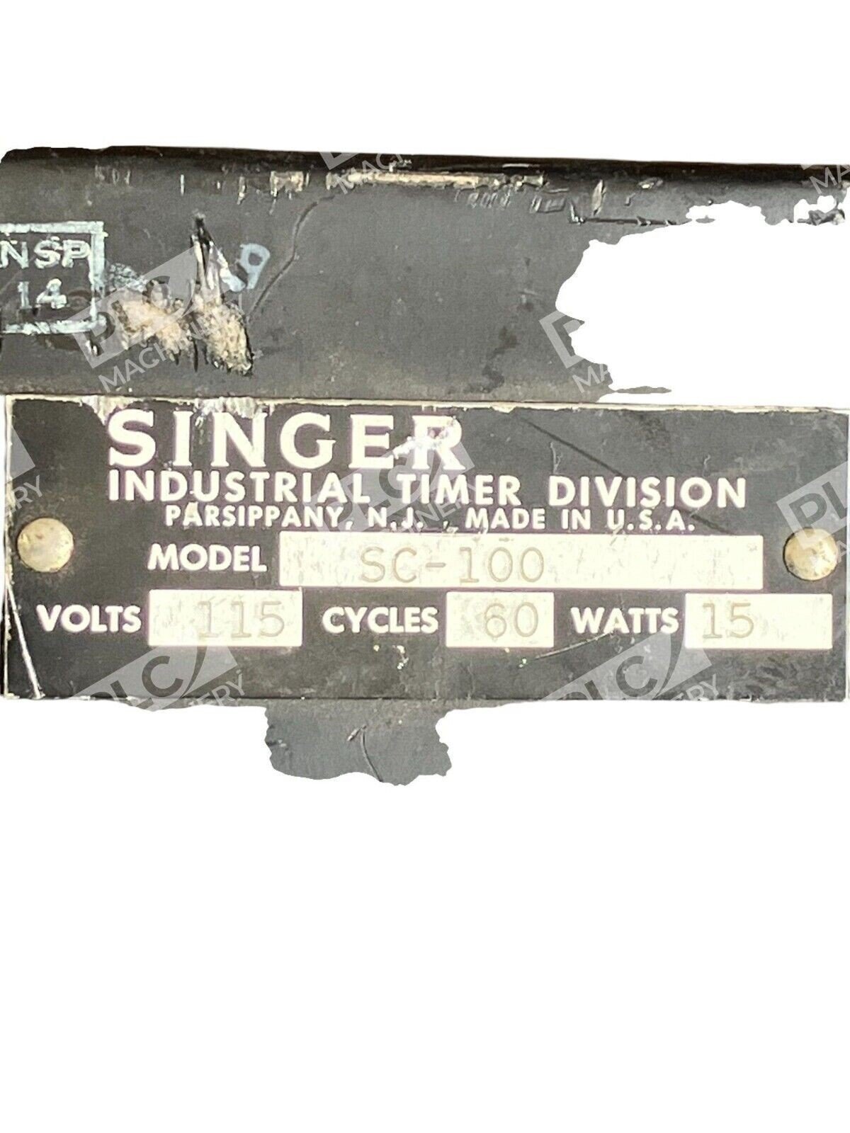 Singer Industrial Timer Division SC-100 - Image 3