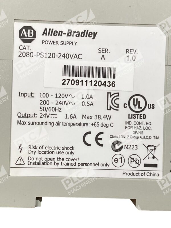 Allen Bradley AB Power Supply 2080-PS120-240VAC /A - Image 5