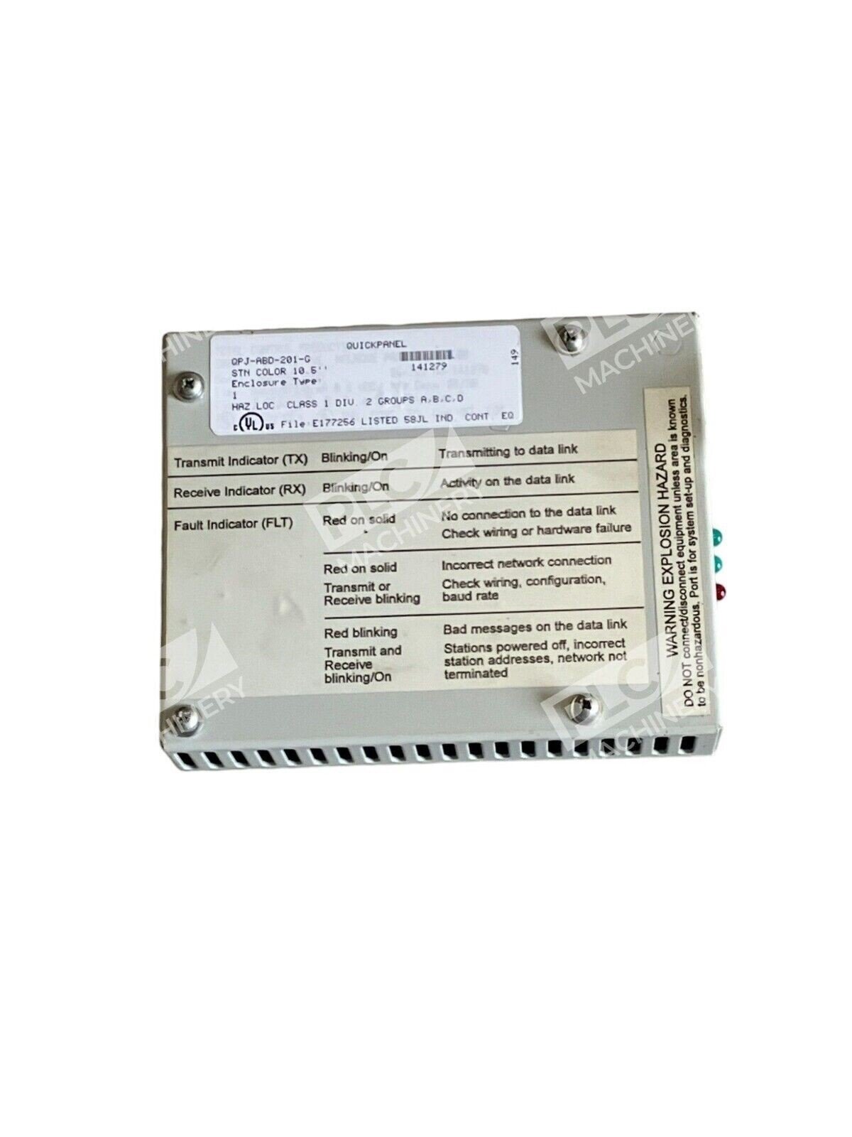 General Electric STN Color 10.5" Quickpanel QPJ-ABD-201-G