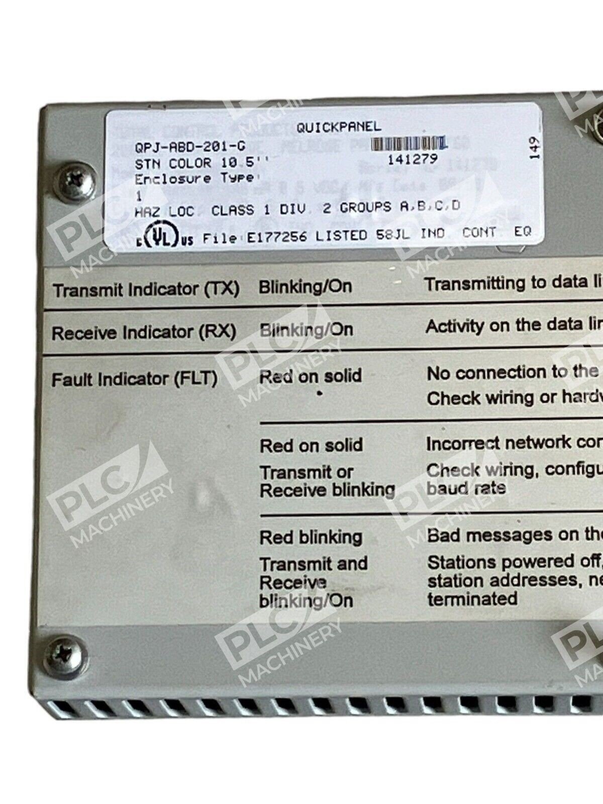 General Electric STN Color 10.5" Quickpanel QPJ-ABD-201-G - Image 2