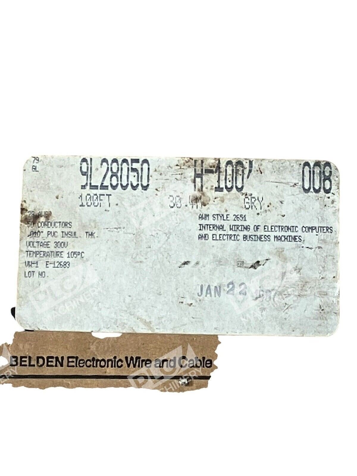 Belden Flat Cable 100Ft Grey 9L28050 H-100 008 - Image 3