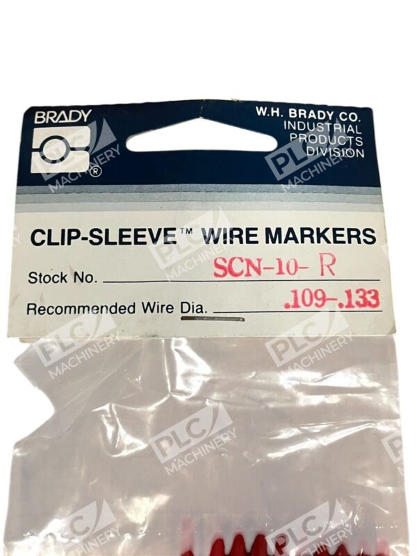 Brady .109-.133 Clip-Sleeve Wire Markers SCN-10-R - Image 2