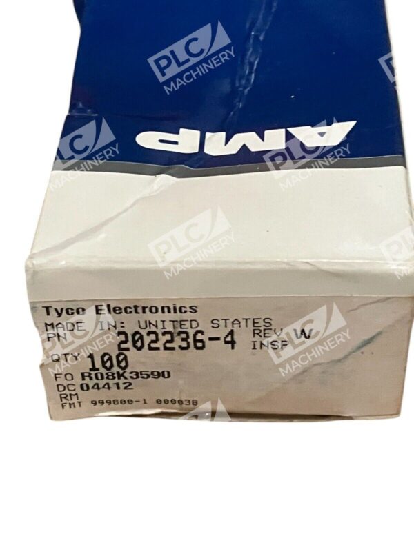 AMP Tyco Electronics Circular Connector 202236-4 Rev W (Box of 100) - Image 2