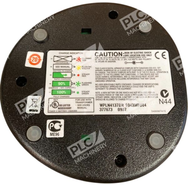 Motorola 9043MTU04 377673 0907 Charger Base WPLN4137BR - Image 3