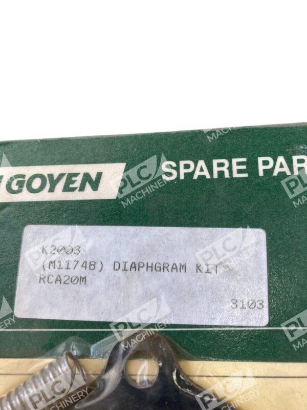 Goyen Spare Parts RCA20M M11748 Diaphragm Kit K2003 - Image 2