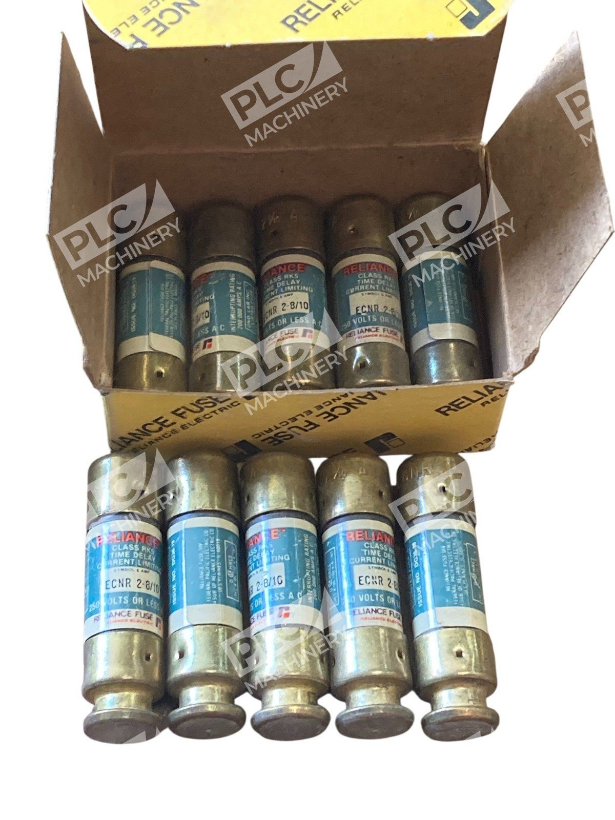 Reliance ECNR 2-8/10 Dual Element Time-Delay Fuse 250V Class RK5 Box of 10 - Image 8
