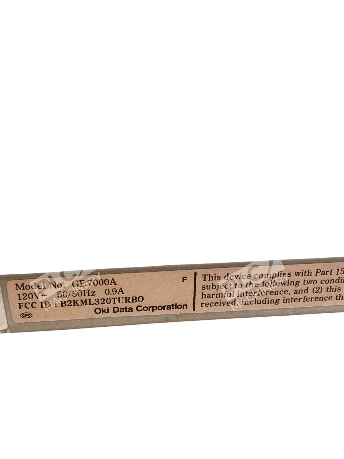 OKI Microline 320 GE7000A Turbo 9 Pin Printer - Image 8