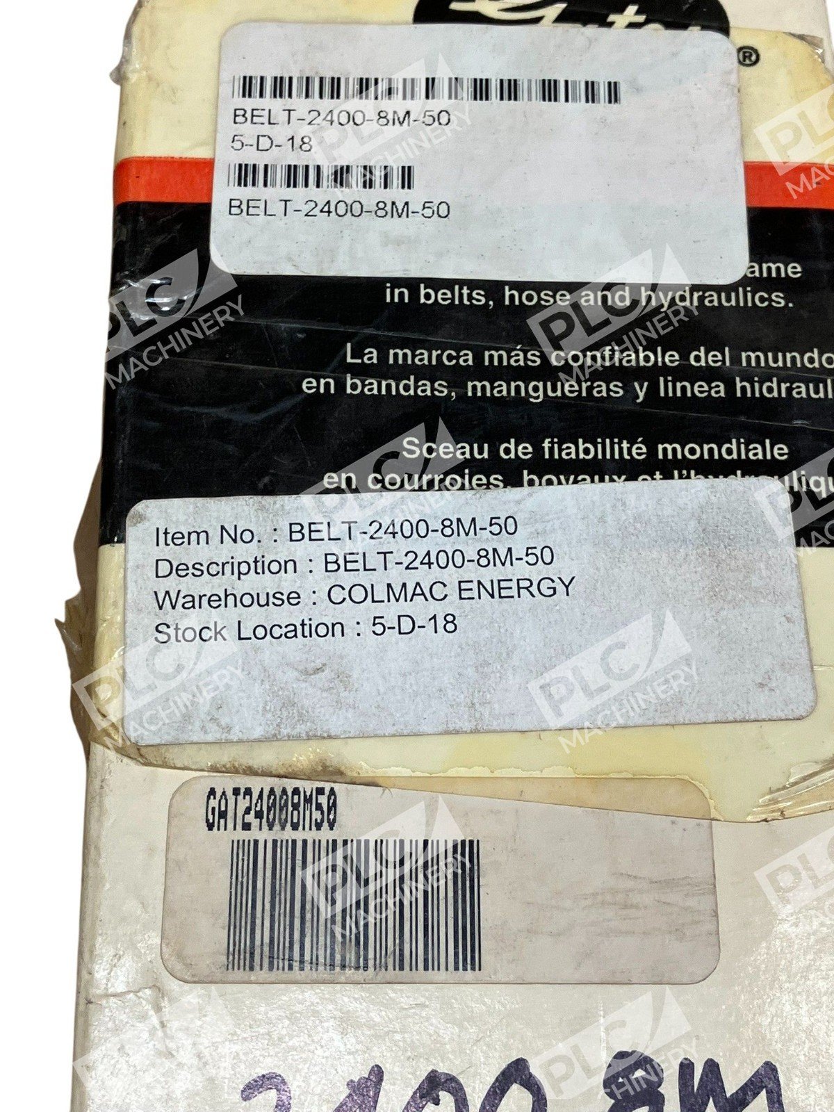 Gates BELT-2400-8M-50 PowerGrip Synchronous HTD Metric Timing Belt - Image 4