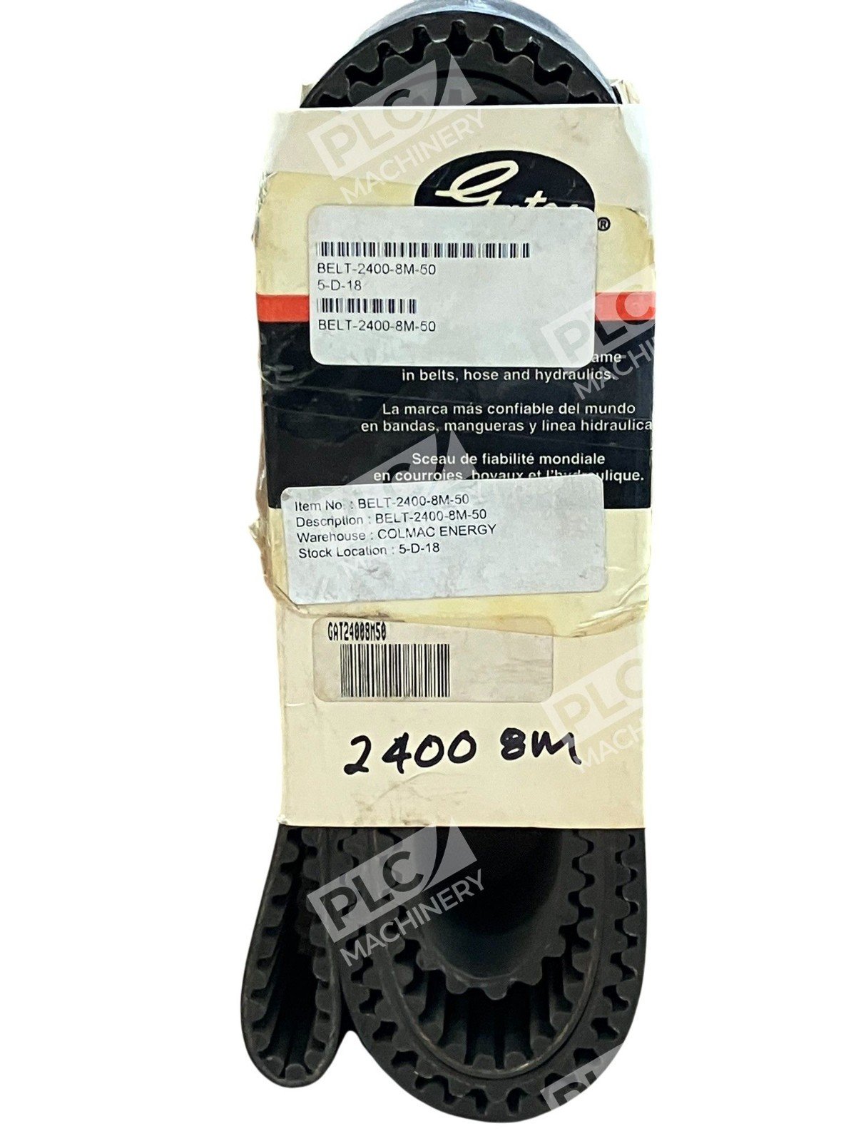 Gates BELT-2400-8M-50 PowerGrip Synchronous HTD Metric Timing Belt - Image 9