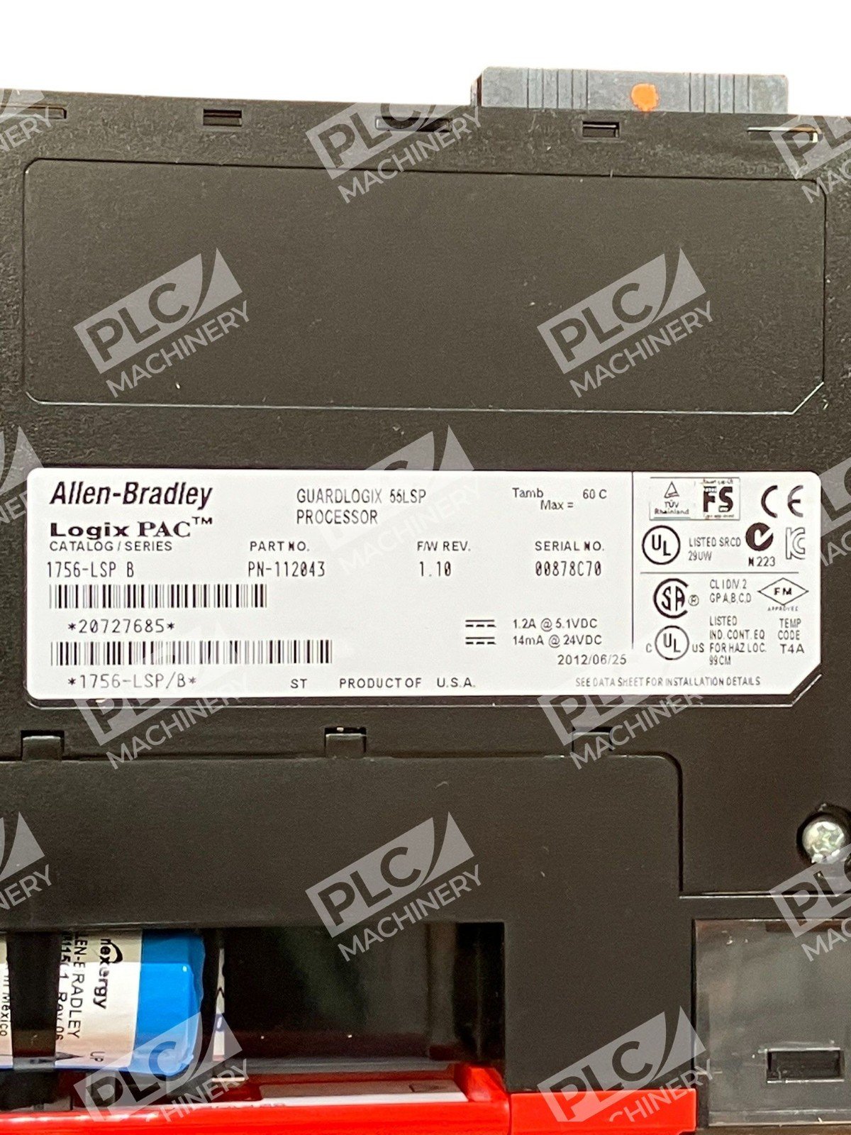 Allen-Bradley 1756-LSP Guardlogix 55LSP Safety Partner Processor Module Series B - Image 3