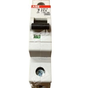 ABB S201PZ6A 1 Pole Circuit Breaker 6A