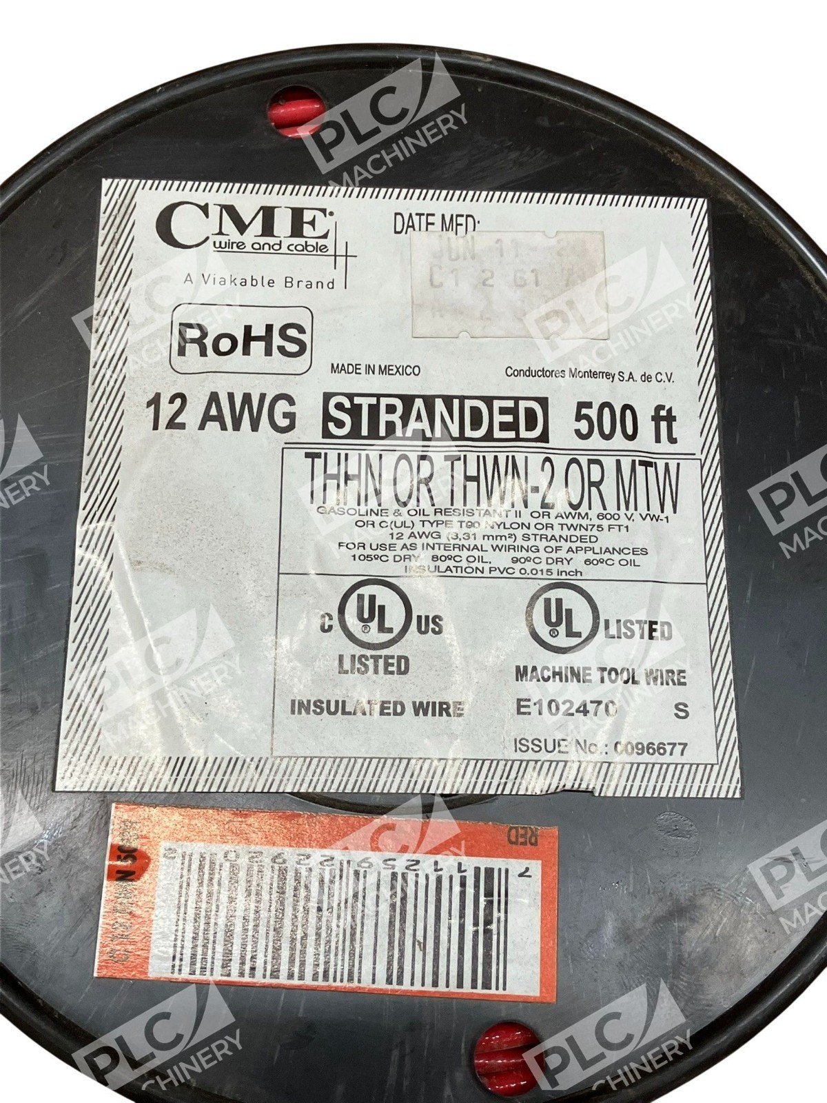 CME Wire And Cable Red Insulated Wire Spool 12AWG Stranded 500ft - Image 2