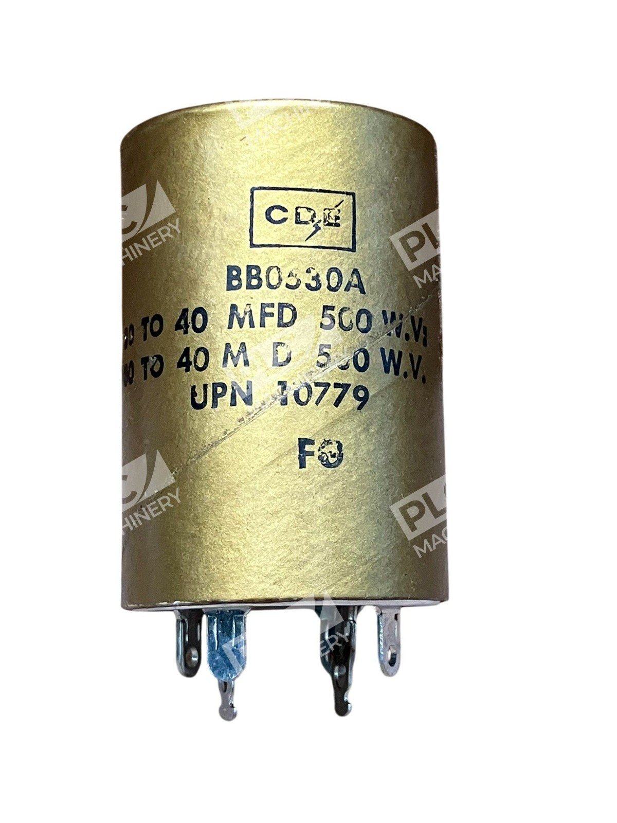 CDE BB0530A Multi-Section Electrolytic Capacitor 10µF + 40µF 500V UPN 10779
