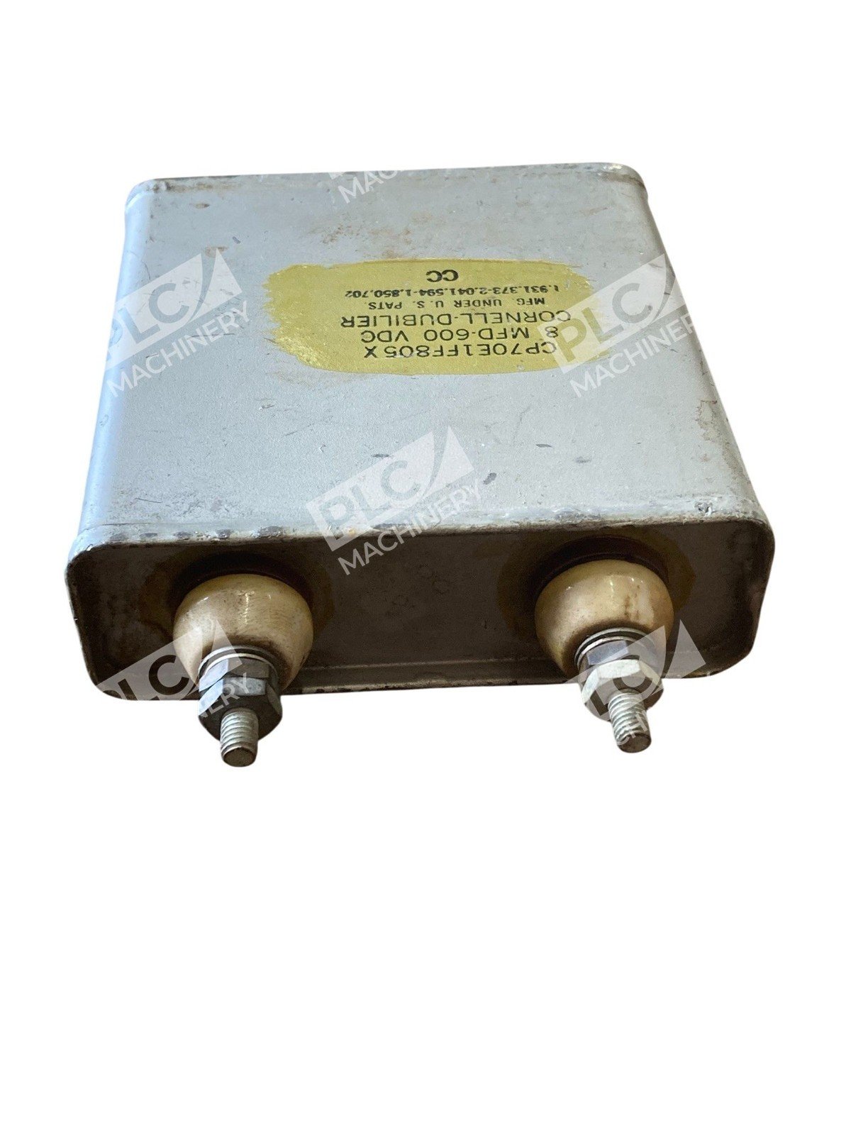 Cornell Dubilier CP70E1FF805X Capacitor 8uF 600VDC Metal Can High Voltage - Image 5