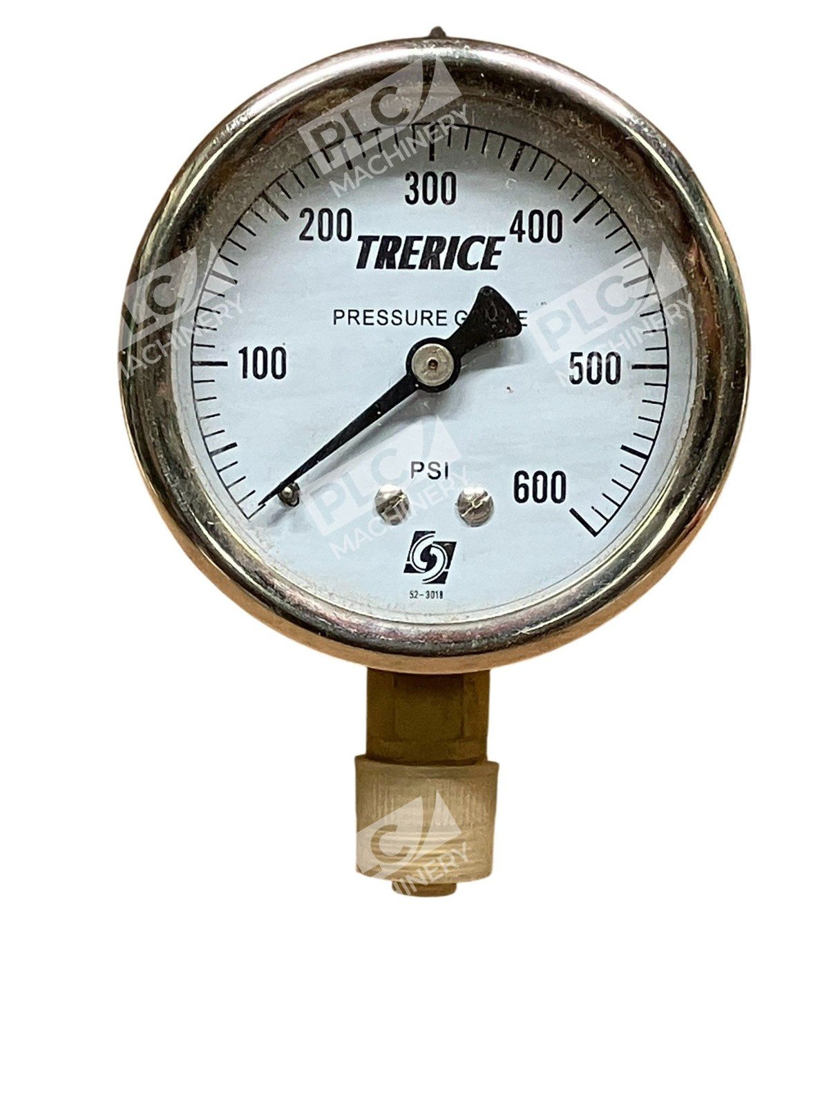 Trerice 52-3018 Pressure Gauge 0–600 PSI 4-3/4" Dial Lower Mount