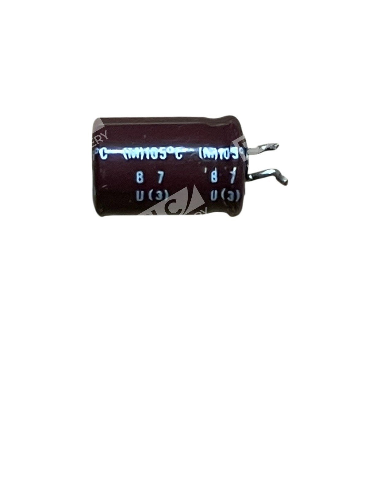 NCC KMF 100µF 35V Aluminum Electrolytic Capacitor Radial Low ESR 105°C - Image 2