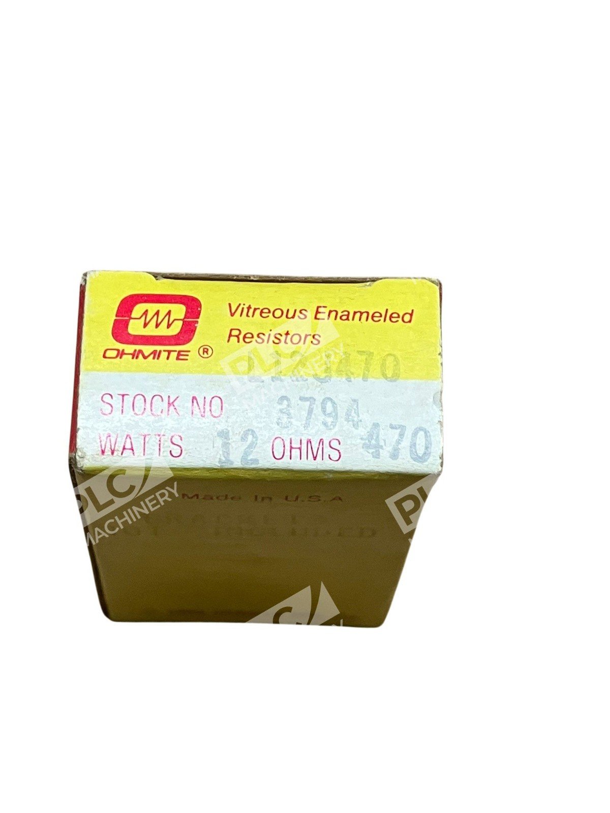 Ohmite L12J470 470Ω 12W Vitreous Enameled Wirewound Power Resistor 3794 - Image 2