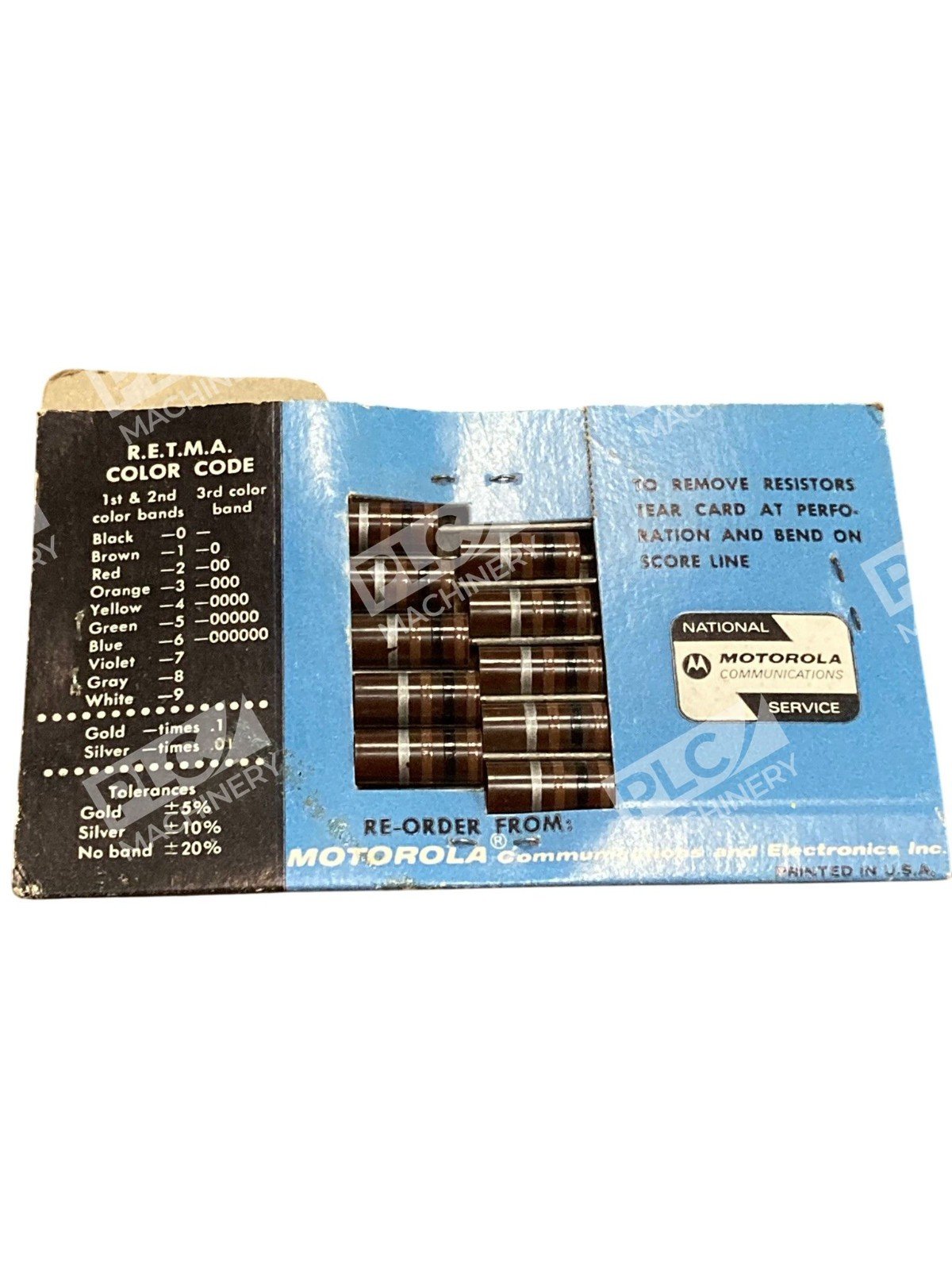 Motorola 6-3963 Carbon Comp Resistor File Vintage 100Ω 10% 2W Pack of 10