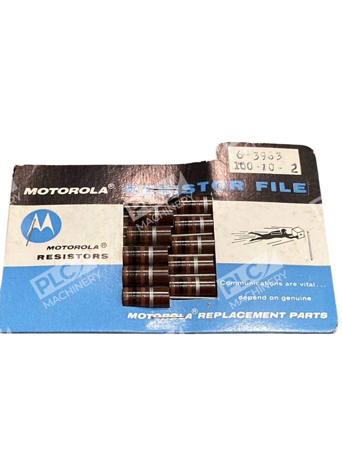 Motorola 6-3963 Carbon Comp Resistor File Vintage 100Ω 10% 2W Pack of 10 - Image 4