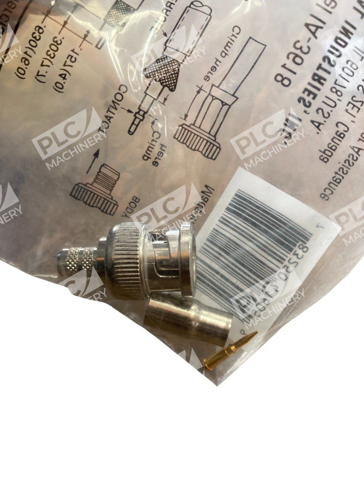 IDEAL IA-3618 BNC Plug 75Ω Crimp Connector for RG-59 Coax Cable - Image 3