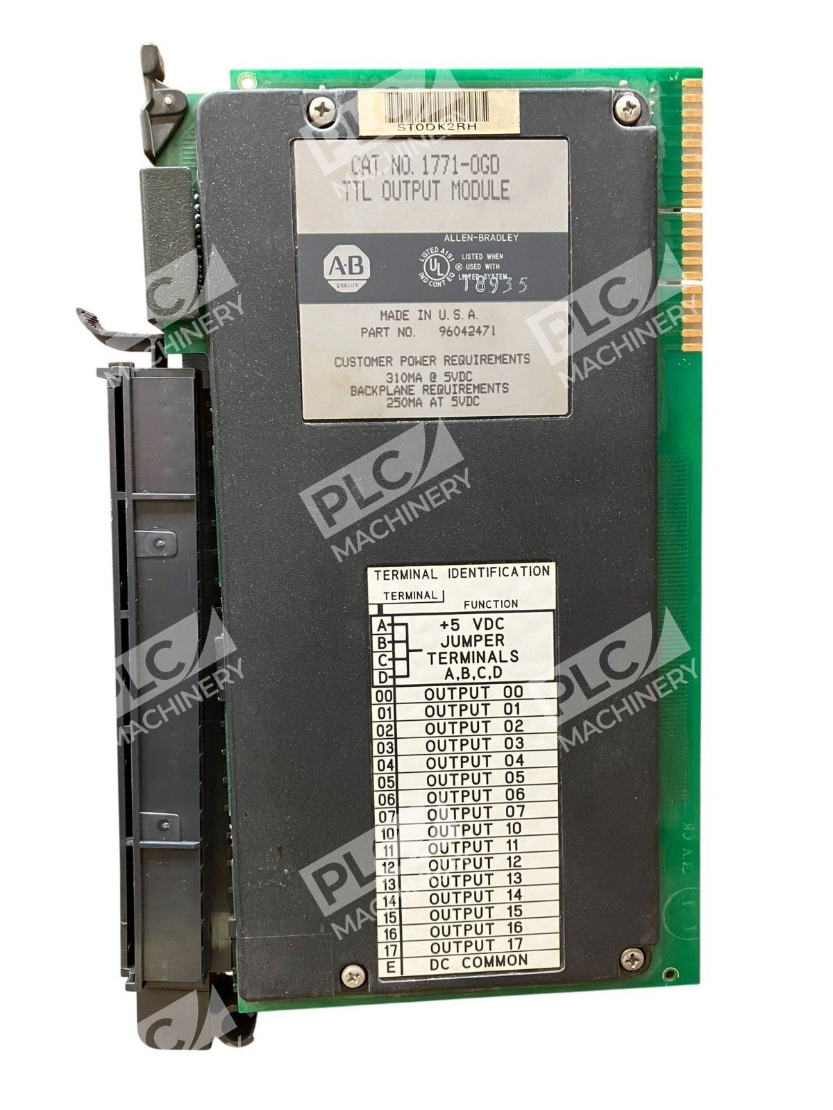 Allen Bradley AB 96042471 TTL Output Module 1771-OGD
