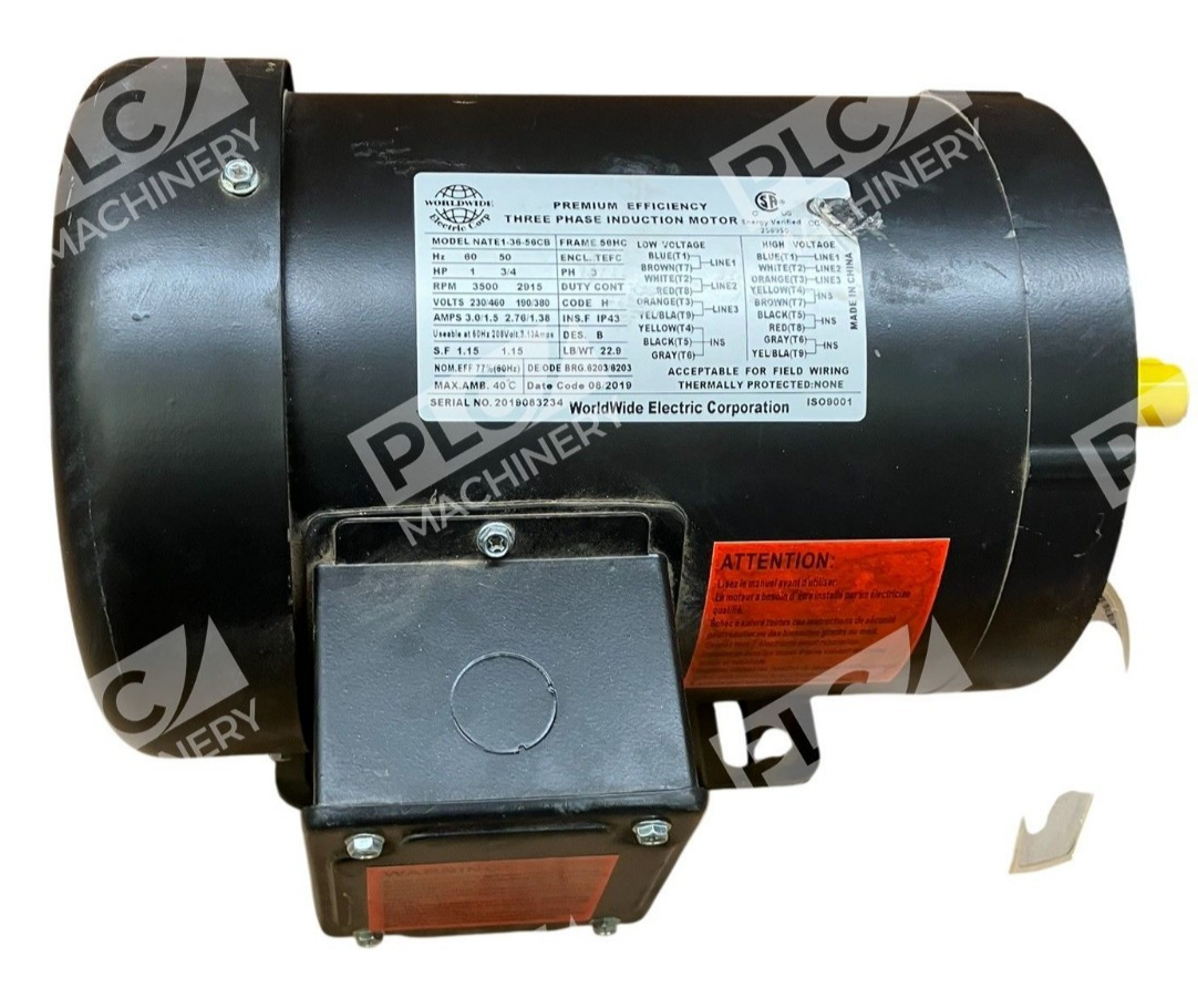 WorldWide Electric Corp Three Phase Induction Motor NATE1-38-56CB