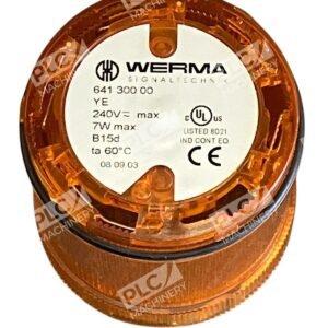 Werma Signaltechnik 7W B15d 240V Yellow Signal Light 641 300 00
