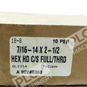 Olivia 18-8 Hex Head Cap Screw Fully Threaded 7/16-14" X 2-1/2" (Box of 10)