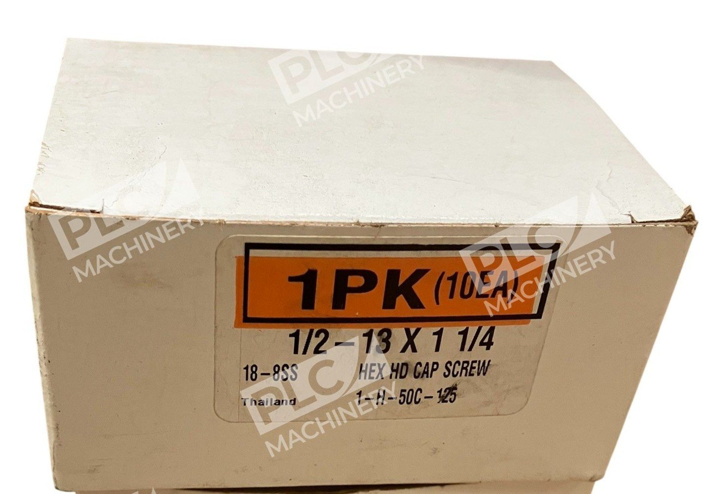 18-8SS 1-H-50C-125 Hex Head Cap Screw 1/2-13" X 1-1/4" (Box of 10)