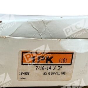 18-8SS Hex Head Cap Fully Threaded 7/16-14" X 3" (Box of 10)