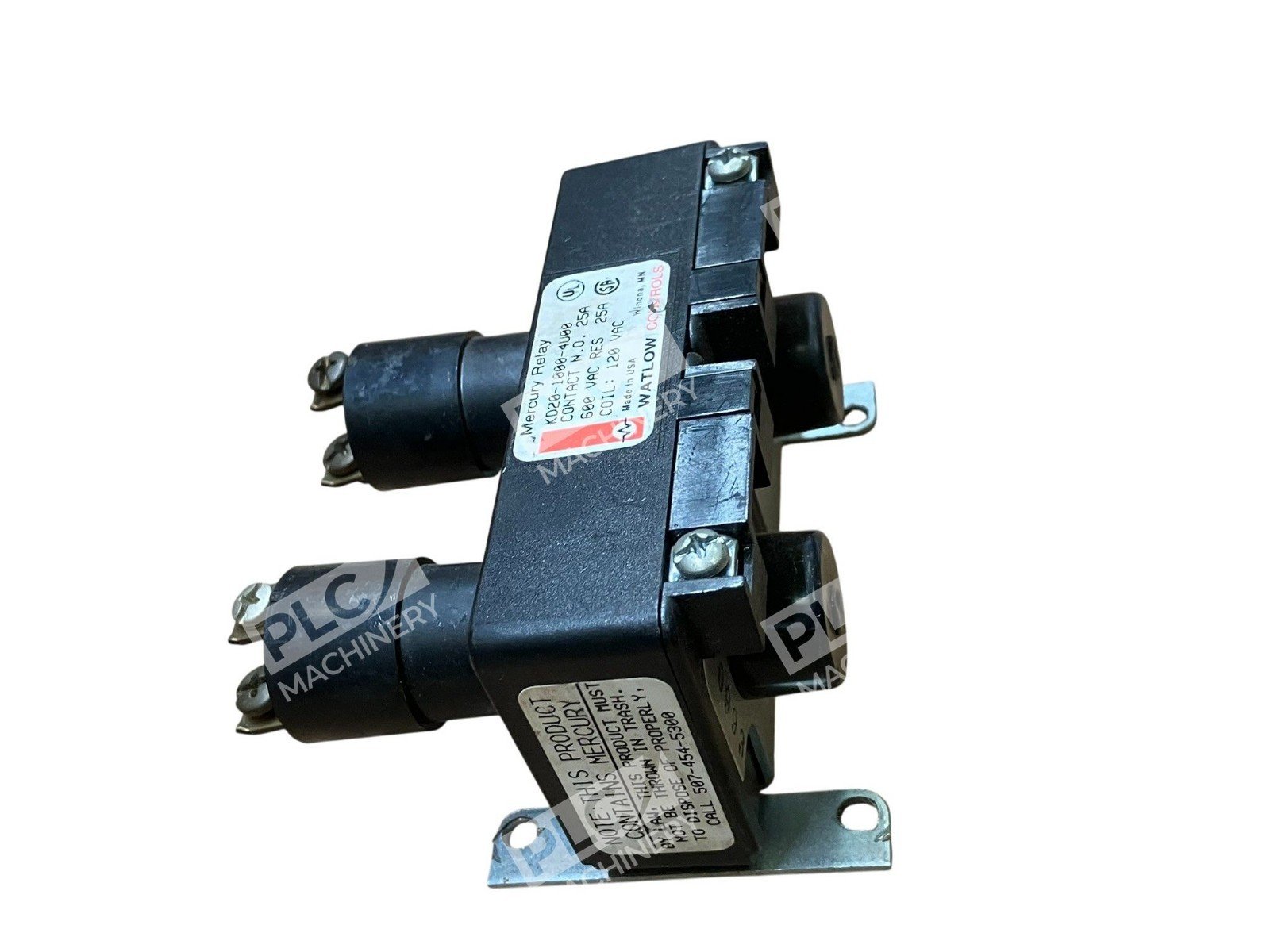 Watlow Controls 25A 600VAC 120VAC Mercury Relay KD20-1000-4U00 - Image 7