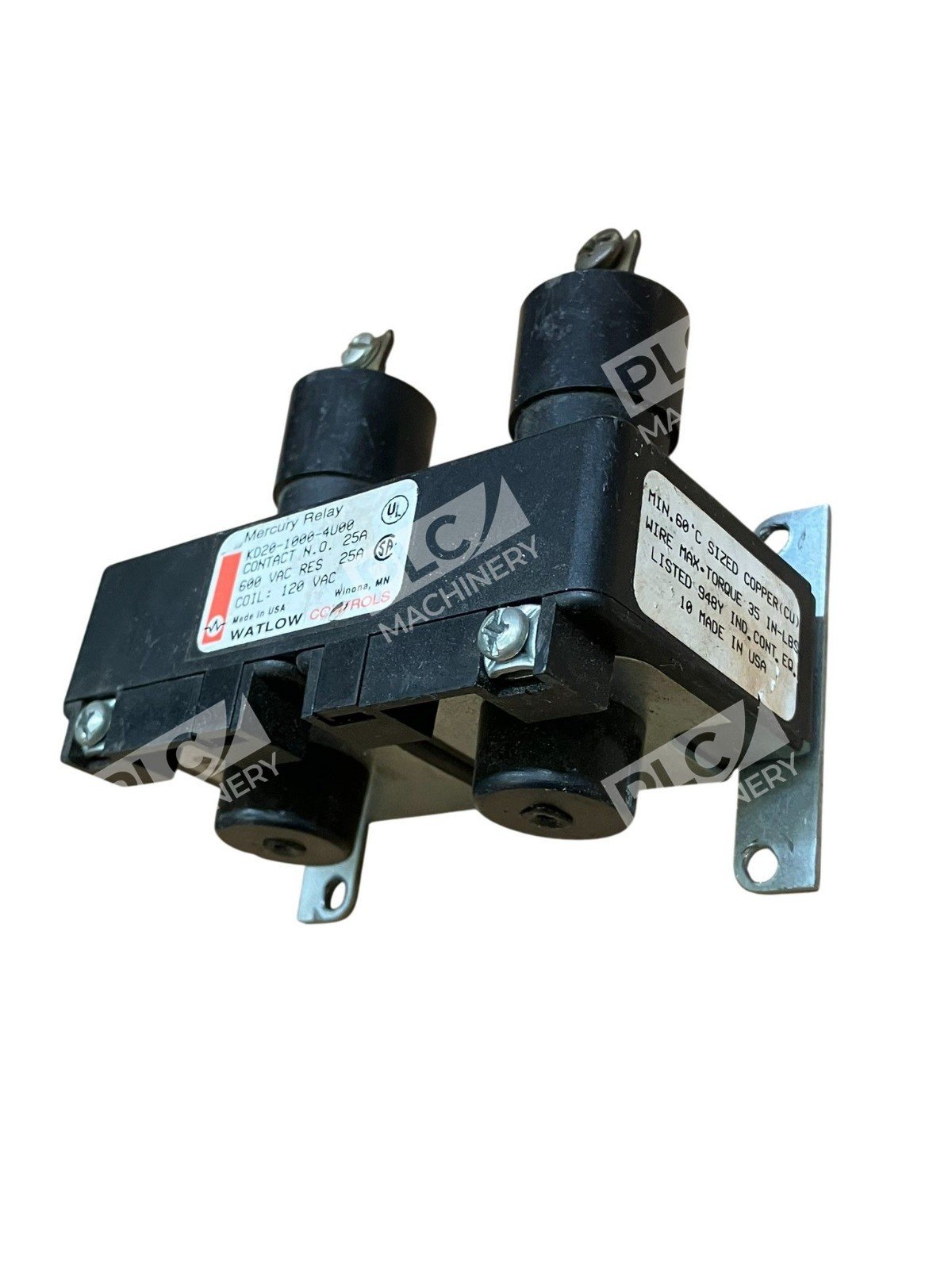 Watlow Controls 25A 600VAC 120VAC Mercury Relay KD20-1000-4U00 - Image 8