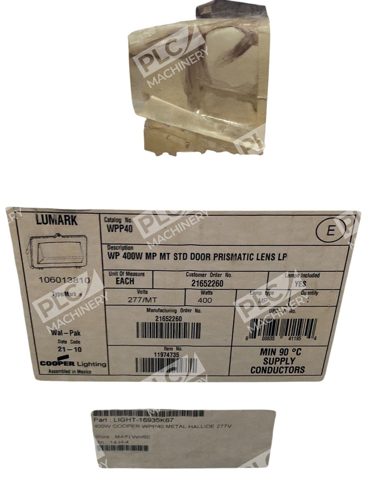 Lumark WPP40 Wal-Pak 400W Metal Halide Wall Pack Light 120-277V - Image 3