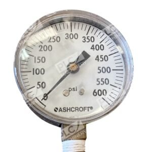 Ashcroft 436-11 Pressure Gauge 0–600 PSI Lower Mount 1/4" NPT Industrial