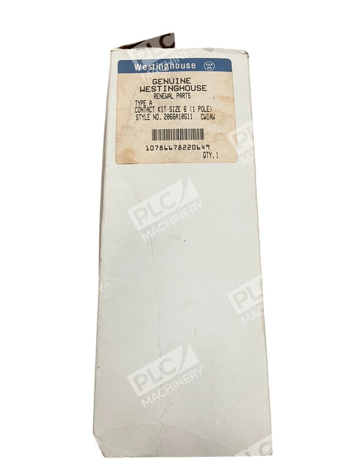 Westinghouse Type A 1 Pole Size 6 CWIAW Contact Kit 2066A10G11