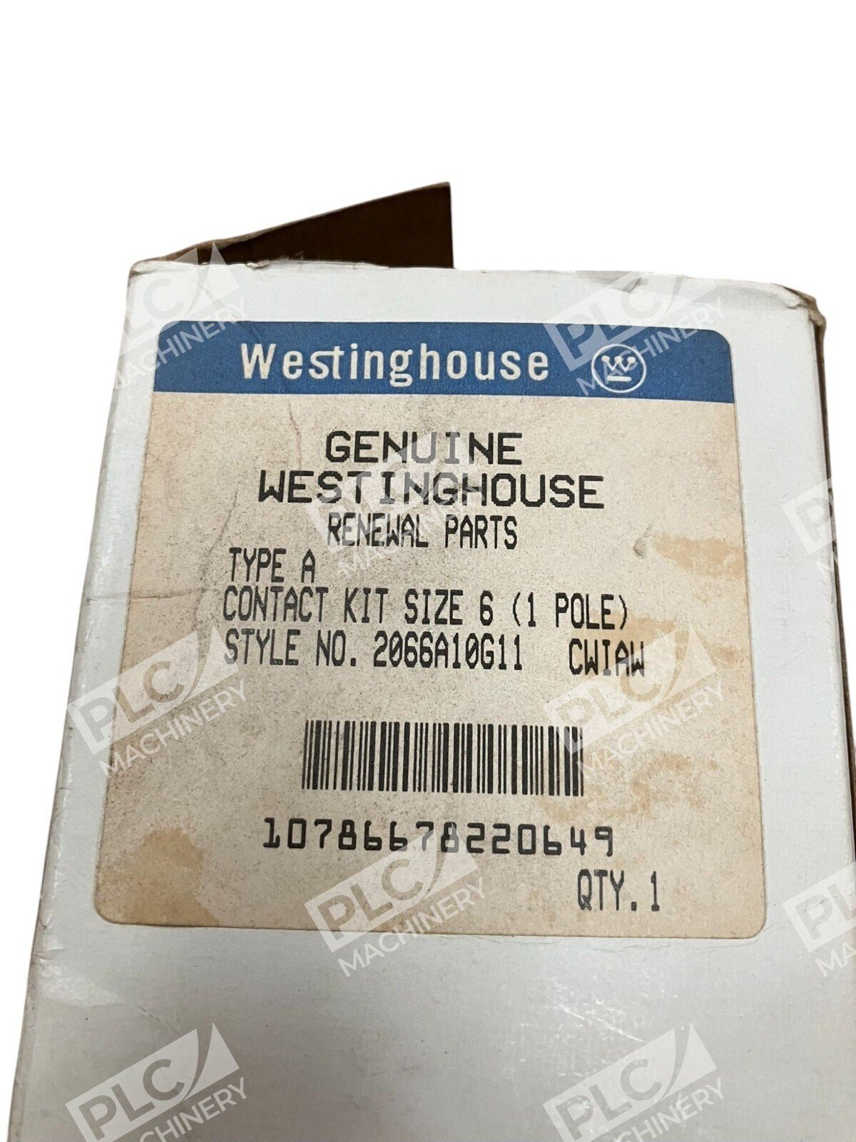 Westinghouse Type A 1 Pole Size 6 CWIAW Contact Kit 2066A10G11 - Image 2
